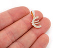 Euro Currency Symbol Diamond Pendant 14K Solid Gold - 0.45 CTW