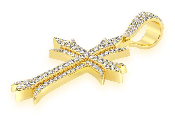Lab Grown Diamond Cross Pendant - 6.75?CTW