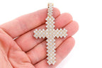 14K Gold Cross Pendant Real Diamond Elegance - 10?CTW