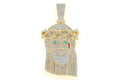 Jesus Diamond Pendant 14k Solid Gold - 35.67 CTW