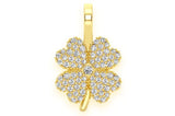 Iced out Clover 925 Silver Pendant