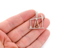 Oil Rig Diamond Pendant 10K Solid Gold - 0.90 CTW