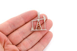 Iced out Oil Rig 10K Solid Gold Pendant