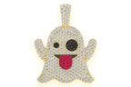 Ghost Diamond Pendant 10K Solid Gold - 5.25 CTW