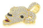 Goat Head Diamond Pendant 10K Solid Gold - 2.75 CTW