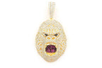 Gorilla Diamond Pendant 10K Solid Gold - 4.50 CTW