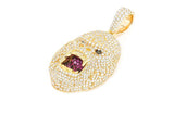 Iced out Gorilla 10K Gold Pendant