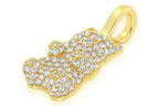 Gummy Bear Diamond Pendant 14K Solid Gold - 0.66 CTW