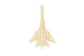 Airplane Diamond Pendant 14K Solid Gold - 1.15 CTW