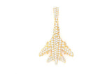 Iced out Jet Aircraft Moissanite Pendant