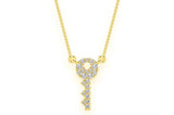 Key Necklace Moissanite Diamond Pendant