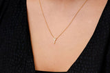 Key Necklace Moissanite Diamond Pendant