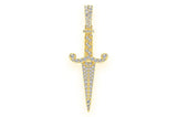 Large Dagger Lab Grown Diamond Pendant