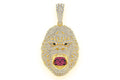 Gorilla Diamond Pendant 14K Solid Gold - 4.50 CTW