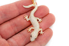 Lizard Diamond Pendant 14K Solid Gold - 6.00 CTW