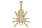 Spider Crawling Diamond Pendant 14K Solid Gold - 4.00 CTW