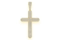 14K Gold Cross Pendant - 8.5 CTW
