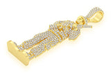 Natural VVS Lieutenant Army Man Pendant
