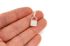 Lock Diamond Pendant 14k Solid Gold - 0.50 CTW