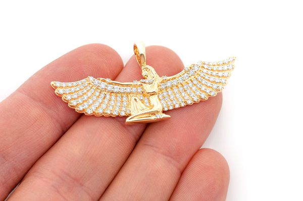 Ma'at Diamond Pendant 14k Solid Gold - 1.33 CTW