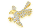 American Eagle Diamond Pendant 14K Solid Gold - 1.00 CTW