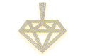 Silhouette Diamond Pendant 14K Solid Gold - 2.75 CTW