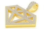 Silhouette Diamond Pendant 14K Solid Gold - 2.75 CTW
