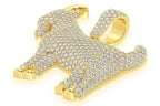Standing Goat Diamond Pendant 14k Solid Gold - 4.00 CTW