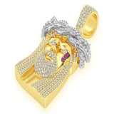 Medium Jesus Of Nazareth Diamond Pendant