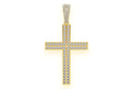 Moissanite Cross Pendant for Men - 2.75 CTW