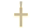 Moissanite Cross Pendant for Men - 2.75 CTW