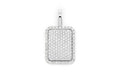 Pillow Double Layer Diamond Pendant 14k Solid Gold - 0.60 CTW