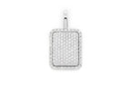 Pillow Double Layer Diamond Pendant 14k Solid Gold - 0.60 CTW