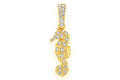 Seahorse Diamond Pendant 10k Solid Gold - 0.15 CTW