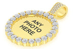 Miracle Set Picture Diamond Pendant 14k Solid Gold - 1.15 CTW