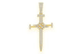 Nail Cross Moissanite Diamond Pendant - Unique 2.5 CTW