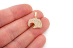 Ocean Wave Diamond Pendant 14k Solid Gold - 0.75 CTW