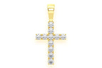 Cross Diamond Pendant 14K Solid Gold - 3.75 CTW