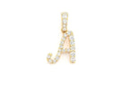 Custom Painter Letter A Diamond Pendant - 0.20 CTW