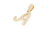 Painter Letter A Diamond Pendant