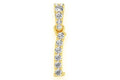 Custom Iced out Painter Letter I Diamond Pendant - 0.10 CTW