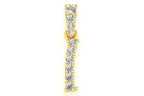Custom Iced out Painter Letter I Diamond Pendant - 0.10 CTW