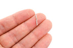 Custom Iced out Painter Letter I Diamond Pendant - 0.10 CTW