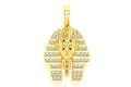 Pharaoh VVS Diamond Pendant 14K Solid Gold - 0.20 CTW