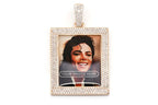 Custom Picture Diamond Pendant 14K Solid Gold - 2.85 CTW