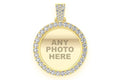 Picture Frame Memory Diamond Pendant 10k Solid Gold - 2.85 CTW