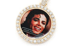 Picture Frame Memory Diamond Pendant 10k Solid Gold - 2.85 CTW