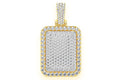Custom Name Diamond Pendant 14K Solid Gold - 6.75 CTW
