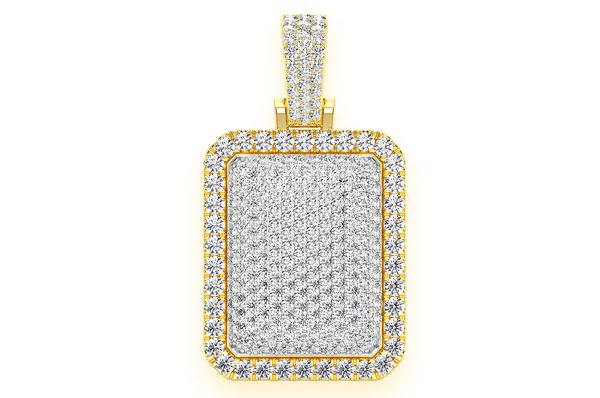 Custom Name Diamond Pendant 14K Solid Gold - 6.75 CTW