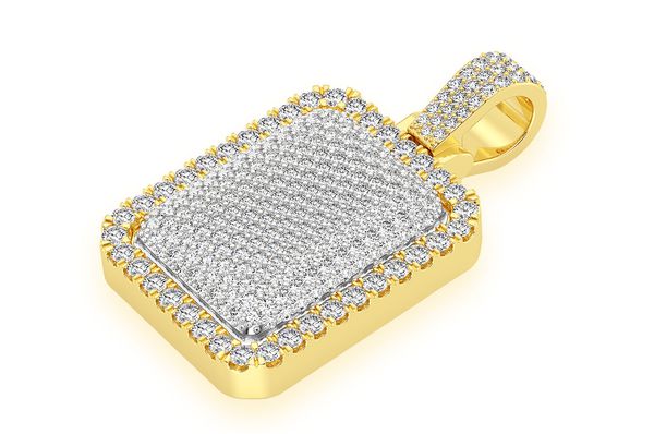 Custom Name Diamond Pendant 14K Solid Gold - 6.75 CTW